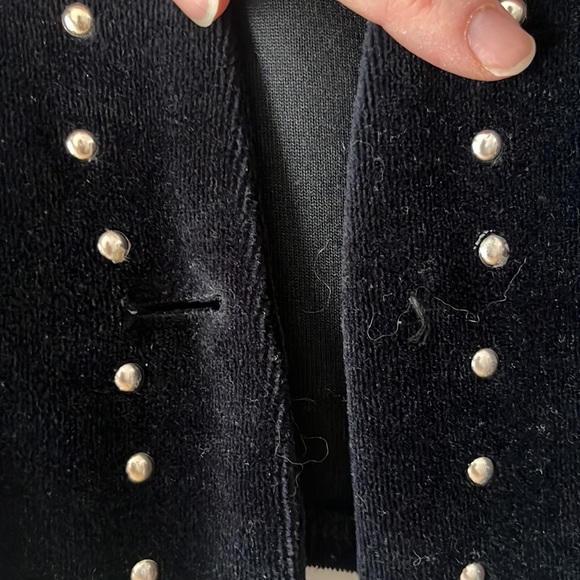 Zara velour, studded blazer - Picture 3 of 5